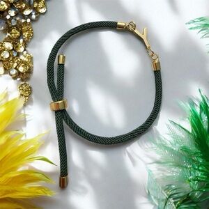 Elegant Green and Gold Bracelet